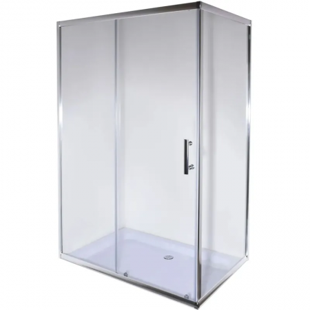 Душова кабіна HARD-SC-01-TR/100x80x185/без піддону/прозоре скло 5мм/CHROME (MI6911)